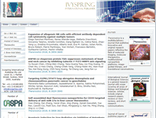 Tablet Screenshot of ivyspring.com